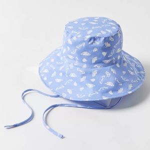 🦋Sunny wide brim periwinkle butterfly bucke…